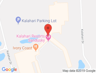 map of Kalahari Resorts and Conventions