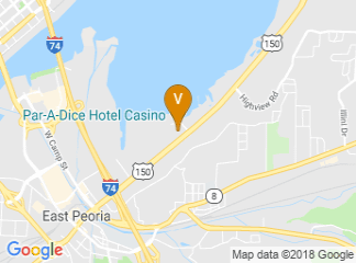 map of Par-A-Dice Hotel Casino