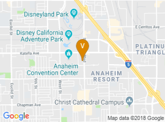map of Sheraton Park Hotel at the Anaheim Resort