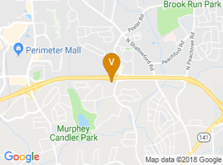 map of DoubleTree by Hilton Atlanta Perimeter Dunwoody