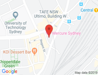 map of Mercure Sydney