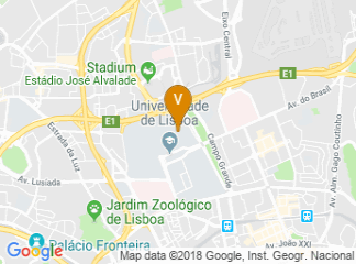 map of Faculty of Sciences of the University of Lisbon
