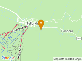 map of Telluride Town Park Campground