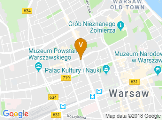 map of The Westin Warsaw