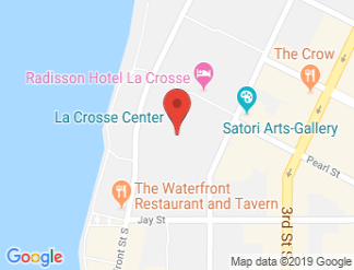 map of La Crosse Center