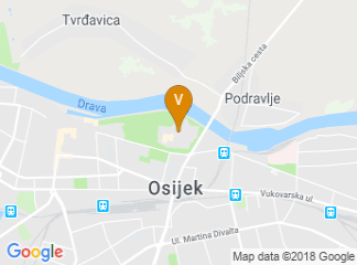 map of Josip Juraj Strossmayer University of Osijek