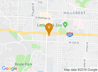 map of Four Points by Sheraton Little Rock Midtown