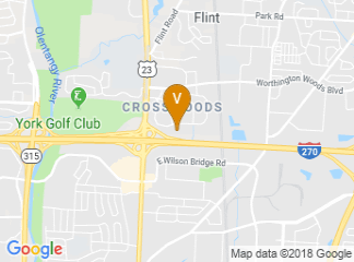 map of DoubleTree by Hilton Hotel Columbus - Worthington