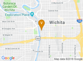 map of Hyatt Regency Wichita