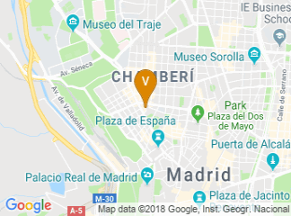 map of Courtyard by Marriott Madrid Princesa