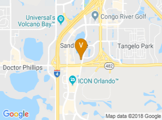 map of Crowne Plaza Orlando Universal