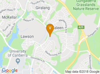 map of UC High School Kaleen