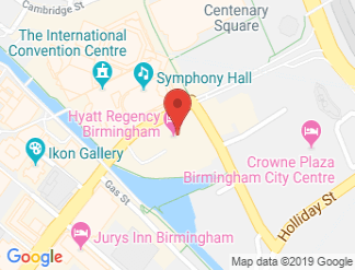 map of Hyatt Regency Birmingham City Hotel