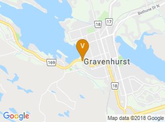 map of Gravenhurst Muskoka Wharf