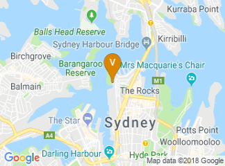 map of The Cutaway at Barangaroo Reserve