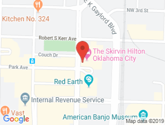 map of The Skirvin Hilton Oklahoma City