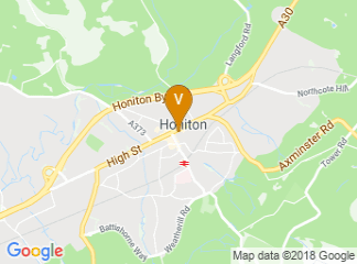 map of Honiton Agricultural Show
