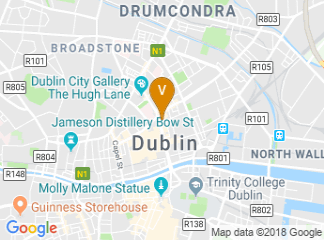 map of Holiday Inn Express Dublin City Centre