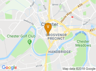map of Crowne Plaza Chester
