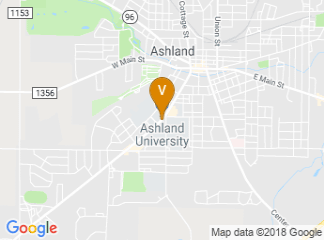 map of Ashland University