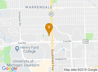 map of DoubleTree by Hilton Hotel Detroit - Dearborn