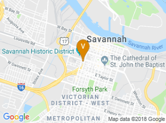 map of Courtyard by Marriott Savannah Downtown/Historic District