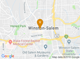 map of Winston-Salem Marriott