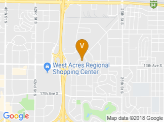 map of Ramada Fargo