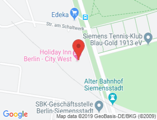 map of Holiday Inn Berlin - City West