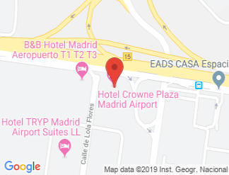 map of Hotel Crowne Plaza Madrid Airport