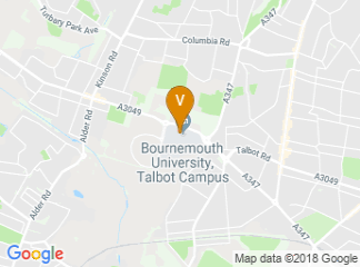 map of Bournemouth University, Talbot Campus
