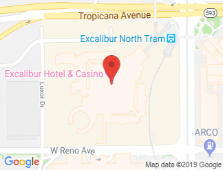 map of Excalibur Hotel & Casino