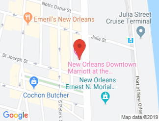 map of New Orleans Downtown Marriott at the Convention Center