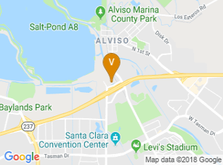 map of Aloft Santa Clara