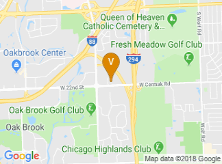 map of Hyatt House Oak Brook