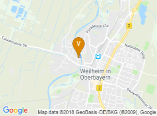 map of Stadthalle Weilheim