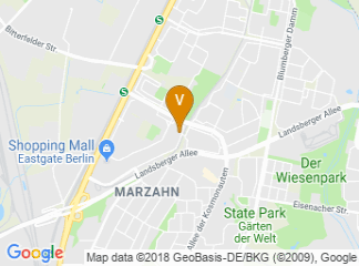 map of Freizeitforum Marzahn