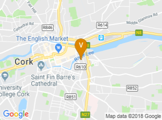 map of Cork City Council, City Hall