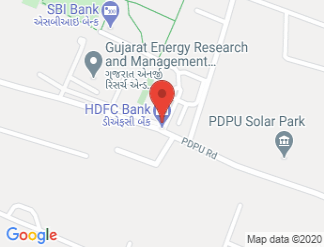 map of Pandit Deendayal Petroleum University