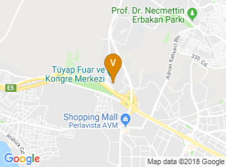 map of Tüyap Fuar ve Kongre Merkezi