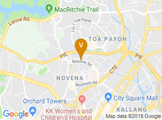 map of Ramada Singapore at Zhongshan Park