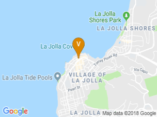 map of La Valencia Hotel