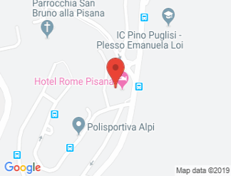 map of Hotel Rome Pisana