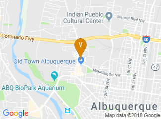 map of hotel albuquerque