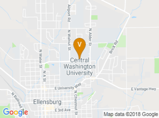 map of Central Washington University