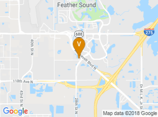 map of St. Petersburg Marriott Clearwater