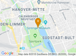 map of Courtyard by Marriott Hannover Maschsee