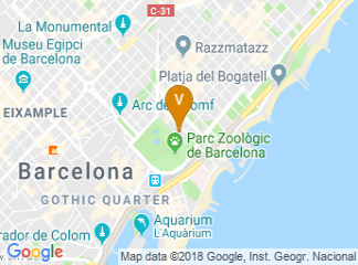 map of Universitat Pompeu Fabra Campus de la Ciutadella