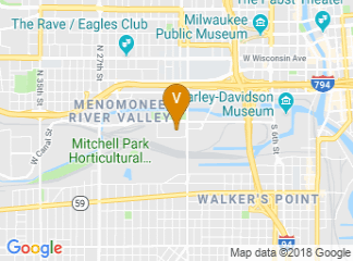 map of Potawatomi Hotel & Casino
