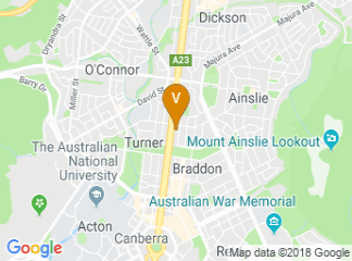 map of Canberra Rex Hotel